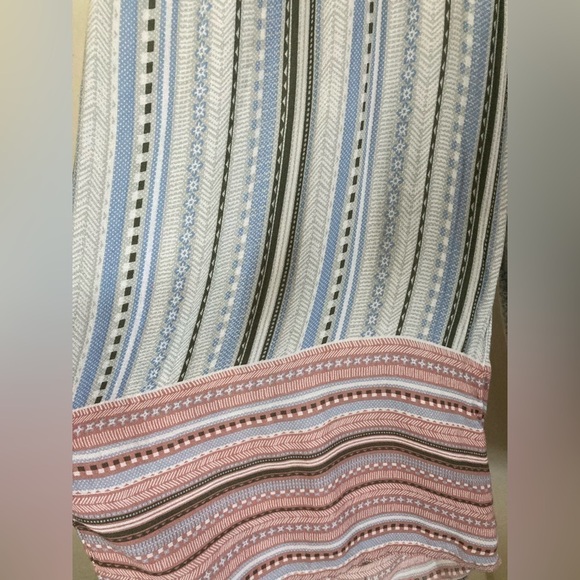 VINTAGE Havana striped jumpsuit sleeveless boho open back - Picture 6 of 11